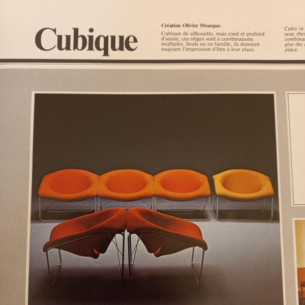 Paire de fauteuils Cubique par Olivier Mourgue sur Circa51