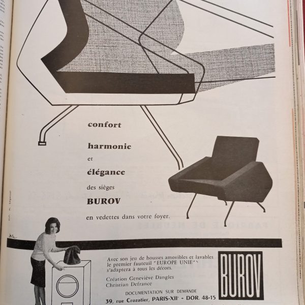 Fauteuil 62 par Dangles & Defrance sur Circa51