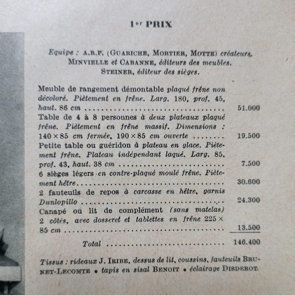 Table par l'A.R.P. sur Circa 51