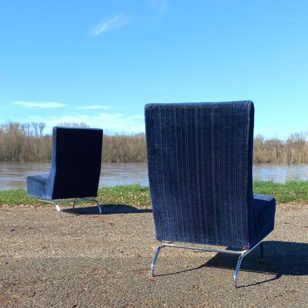 Paire de chauffeuses par Dangles et Defrance sur Circa51